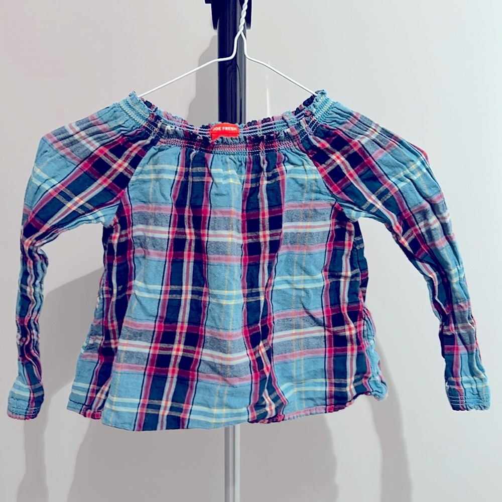 Joe fresh checker top (4T)